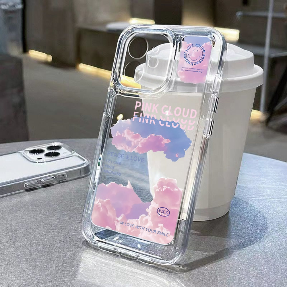 Capa Transparente Estampa Flores para Samsung