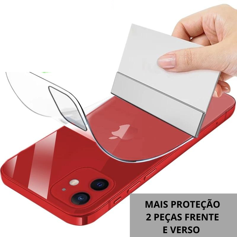 LANÇAMENTO Kit Películas 360 Graus Frente e Verso Hidrogel Super Proteção para iPhone