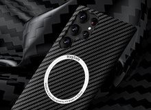 Carregar imagem no visualizador da galeria, Case Super Premium Fibra de Carbono com Anel Magnético Magsafe para Samsung
