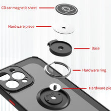 Carregar imagem no visualizador da galeria, Capa Luxo 2x1 para iPhone com Anel Click Magnético para Suporte Veicular
