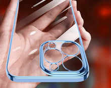 Carregar imagem no visualizador da galeria, Capa iPhone Premium Máxima Proteção Transparente Cores Diferenciadas

